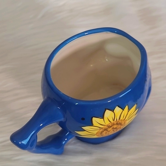 Pacific Giftware Handpainted Sunflower Floral Sugar Skull Coffee Mug Cup - Picture 9 of 16